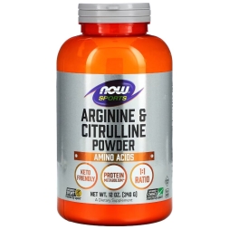Товары для здоровья, спорта и фитнеса NOW Arginine &amp; Citrulline Powder  (340 г)