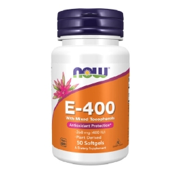 Отдельные витамины NOW E-400 Mixed Tocopherols   (50 softgels)