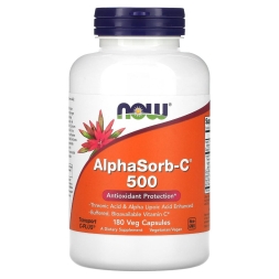 Отдельные витамины NOW AlphaSorb-C 500  (180 vcaps)